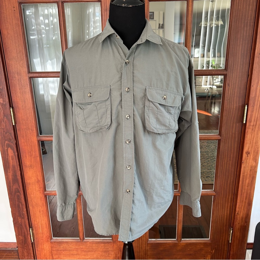Sportif Hiking Fishing Vented Nylon Shirt Large